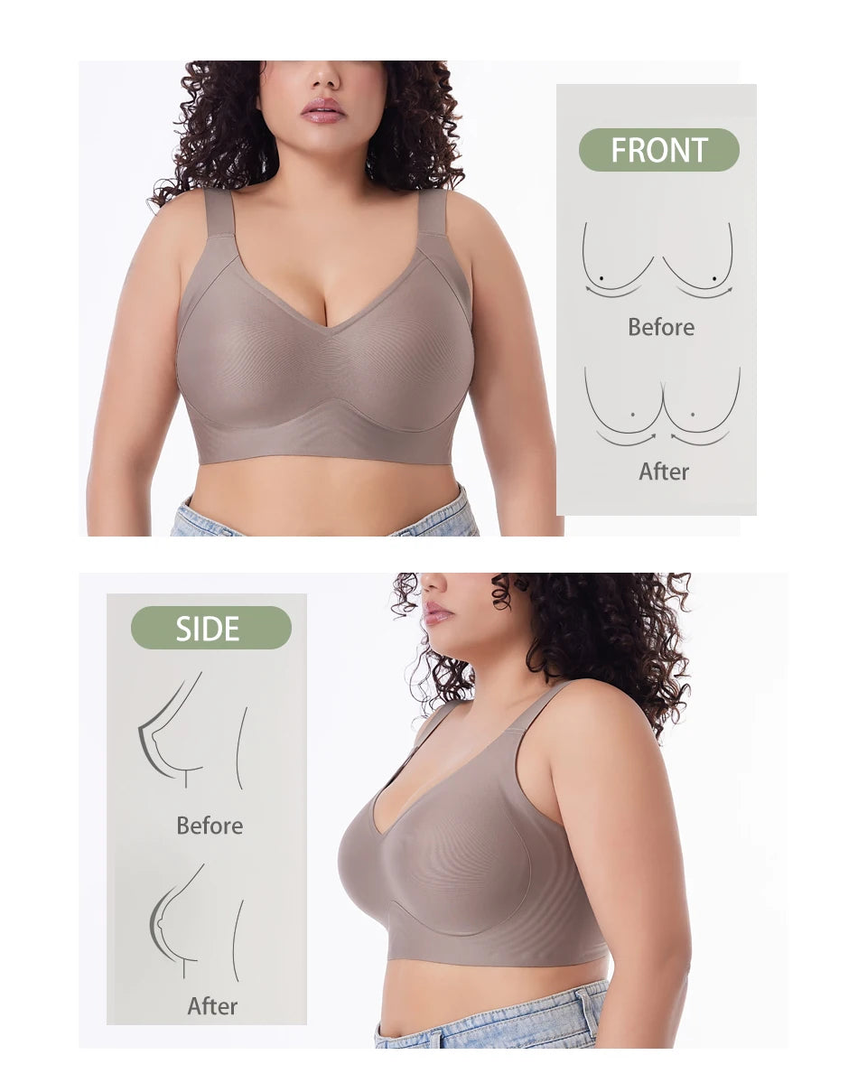 Seamless Wireless Push Up Bra