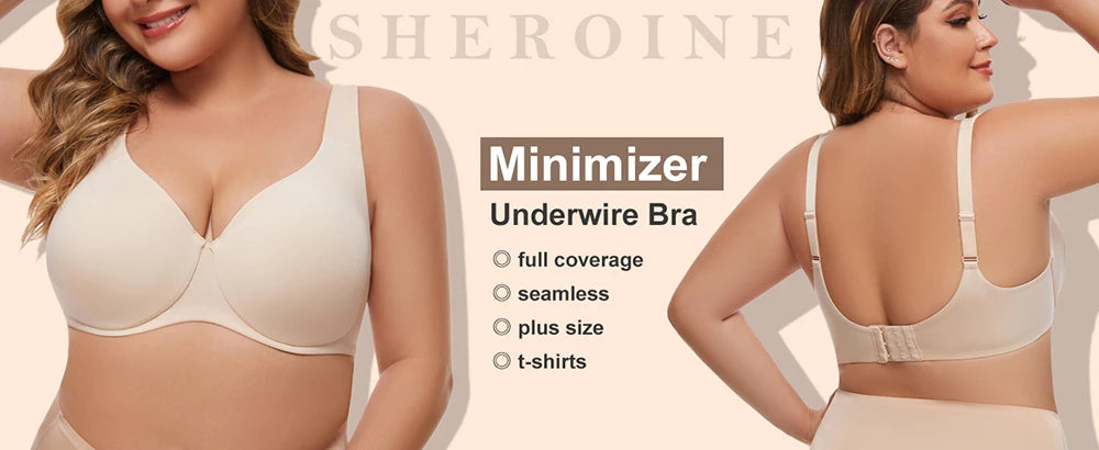 Plus Size Full Coverage Minimizer Bra