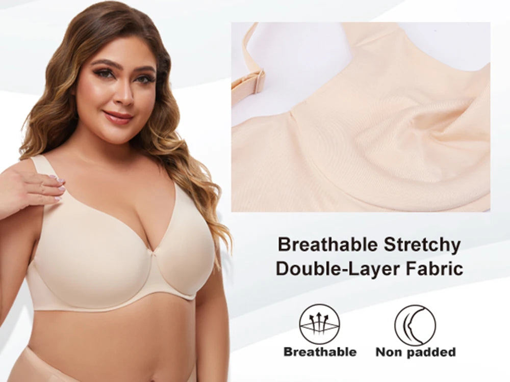 Plus Size Full Coverage Minimizer Bra