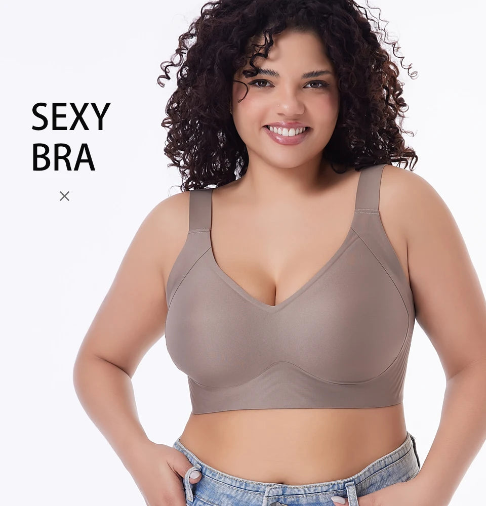 Seamless Wireless Push Up Bra